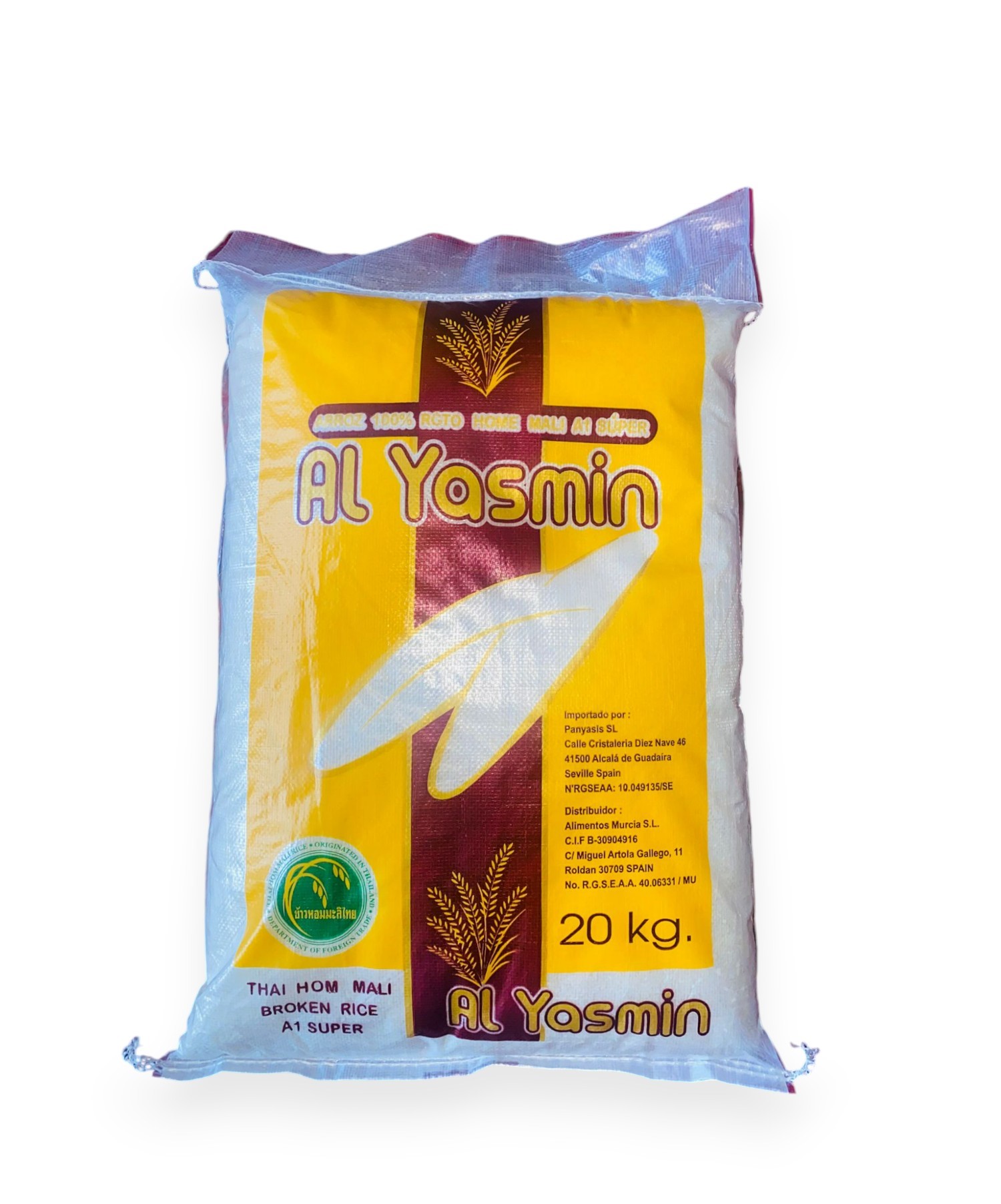 ARROZ JAZMIN SACO 20 KG 